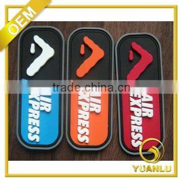 custom 3d rubber silicone patch coat of arms patches