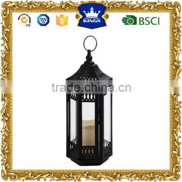 antique LED metal candle lantern