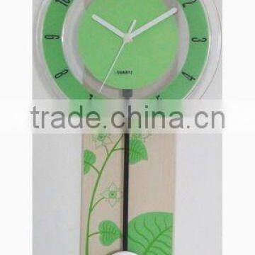 Glass And Woodem Material Pendulum Clock