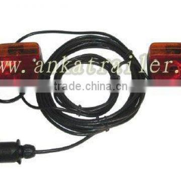 7 pin Magnetic Trailer Light Kit With Two Rear Lamp