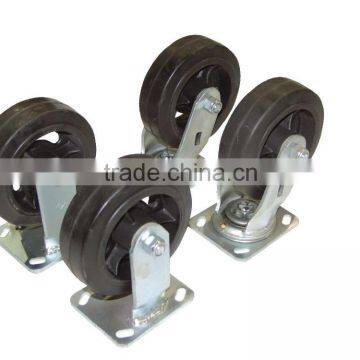 Rubber suitcase caster wheels