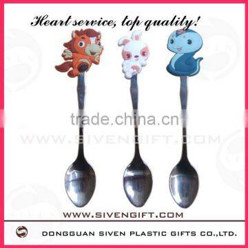 Cute Soft Pvc Spoon Cover for Kids ( Can be Customized)