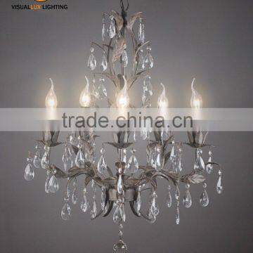 Antique Leave Chandelier Light IC4061-5AKD Crystal Chandelier Crystal Lamp Ceiling Lighting