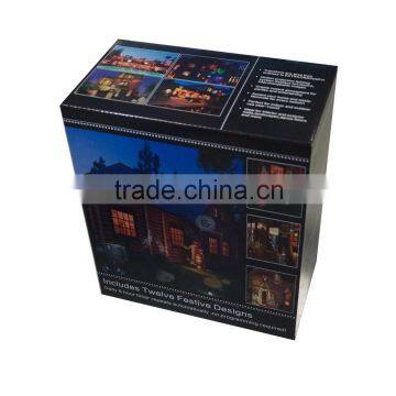 Waterproof Replacement Projector Lamp 12 Colorful Patterns 4 LED Removable Night Light With Timing Function for Festivals Party