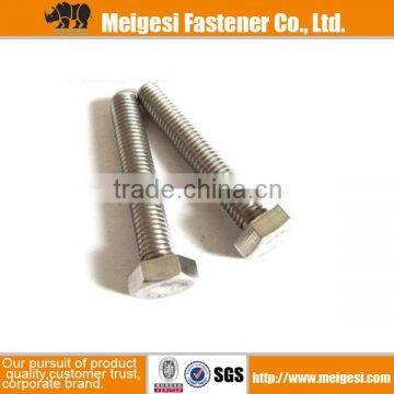 Manufacture high qality good price carbon steel/stainless steel standard size head double hex bolt