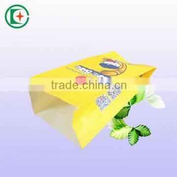 Coated greaseproof food package paper bag