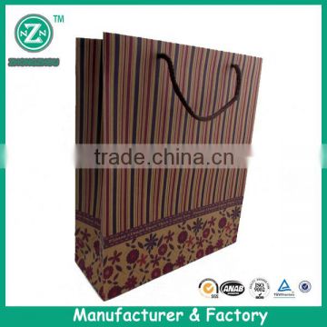 Luxury recycled top quality kraft paper bag made in guangzhou