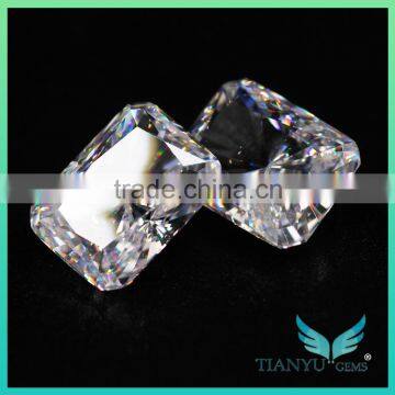 Best Price Wholesale 8X10mm Retangle Radiant Cut White Moissanite photo-6
