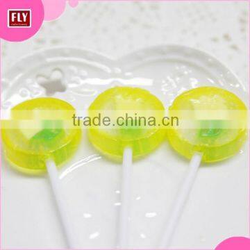 Wholesale Flat lollipops , Flwoer Pattern Sweet Hard Handmade Candy