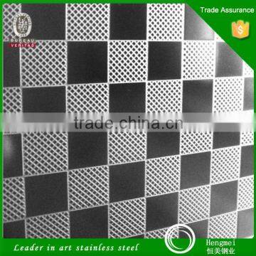 Decor Interior Wall Cladding Embossed Sheet Stainless Steel for Decoration