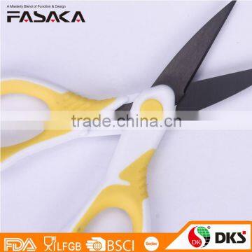 SH13015WY-T-2016 New Design Professional 5"coated Black Titanium Blade Houeshold Scissors With Soft Touch Handle photo-5