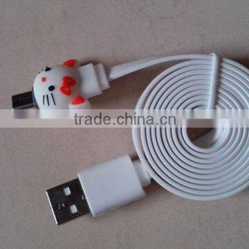 Cute design usb charge cable, usb multi charge cable, key chain charging cable