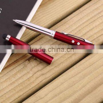 Multi-functional Ballpoint Pen W/ Capacitive Stylus/Styli + Laser Pointer + LED Light ---Must-have Items