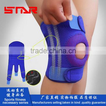 neoprene adjustable knee protector waterproof knee support with four springs