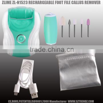 Zlime Electronic plastic Pedicure Foot File with Diamond Crystals for callus removal