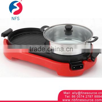 BBQ Divided Aluminium Fry Non-Stick Multi Frying Electric Pan