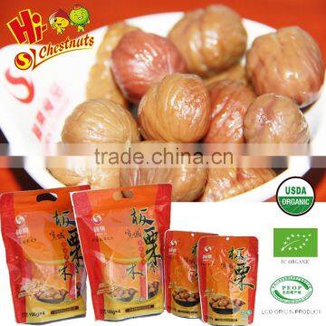 Organic snacks food, ready to eat chestnuts snacks for sale