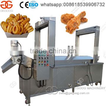 High Quality Stainless Steel Gas Type Continuous KFC Chicken Frying Machine