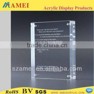 Promotional custom shape acrylic award plaque
