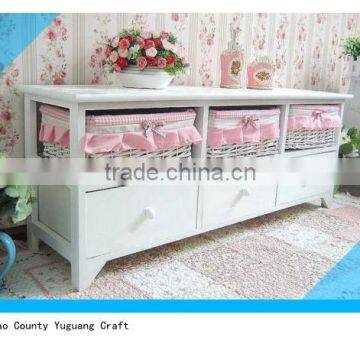 Storage Cupboard Drawers Shelf White Large 6 Shoe Storage Box Bedroom Baby Wood photo-3