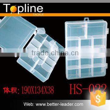 HS022 plastic double tackle clear waterproof fishing box