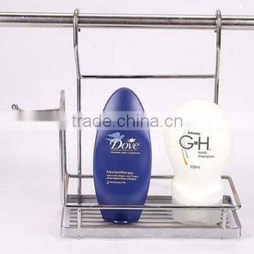 2 tiers wave-shape bathroom hanging wire rack