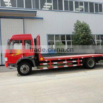 FAW 4X2 flat deck truck,low loader truck,low bed truck