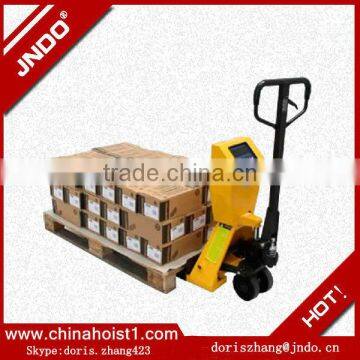 electric transpallet forklift/mini electric pallet truck with scale