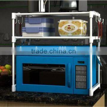 2-tier Metal Wre Microwave Oven Storagte Organizer Kitchen Pot Rack photo-3