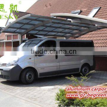 Portable Modern aluminum frame polycarbonate cantilever carport outdoor car port