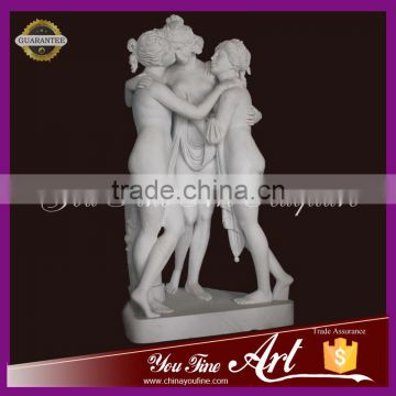 The Three Graces Statues in Marble Decoration