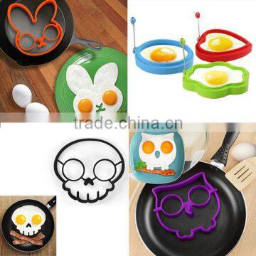 Egg-A-Matic Skull Fried Egg Mold Boiled Egg Silicone Rubber photo-4