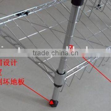 Wire Storage Shelf and 3 Tiers Shoes Standing Organizer photo-4