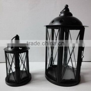 small metal iron candle lantern