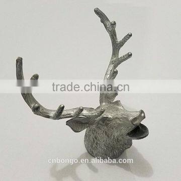 3D Small Size Metal Alloy Deer Head Arts,reindeer Part
