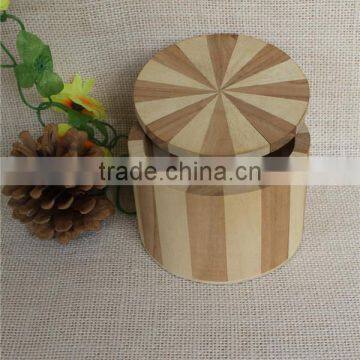 Wholesale Small Round Decorative Wooden Bucket With Lid photo-2