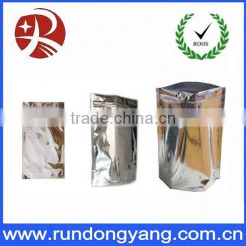 aluminum foil bag for coffee packing/zipper bag with bottom gusset