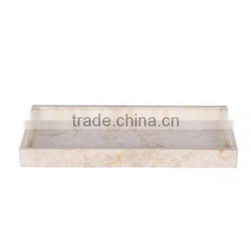 Marble serving tray / stone home decors / beige recangular tray