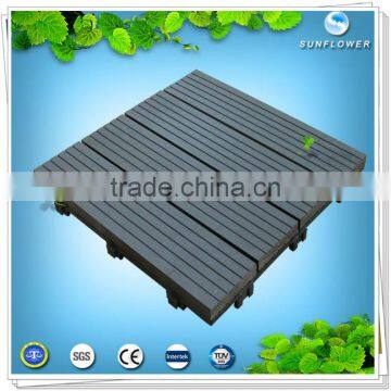 wood plastic composite decking tile