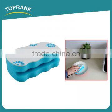Toprank Printed Colorful Kitchen Cleaning Abrasive Dish Washing Scouring Pad Grooved Sponge Scouring Pad photo-3