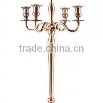 copper antique shiny wedding candelabra