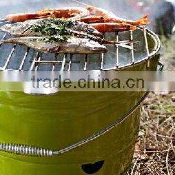 BBQ Bucket Charcoal Grill / Indoor or Outdoor Charcoal Bbq Grill Bucket photo-2