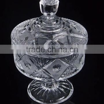 European style glass candy jar