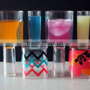 Goblet style Shot Glass with logos