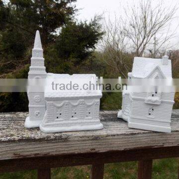 Christmas Village Houses White Christmas Village Church photo-4