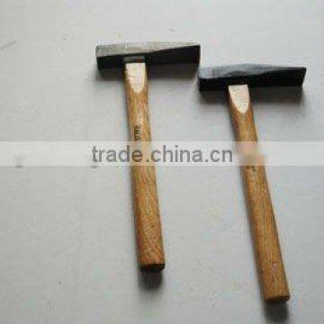 British type chipping hammer with wooden handle