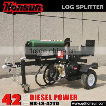 186F 9HP 42 ton hydraulic diesel engine wood splitter