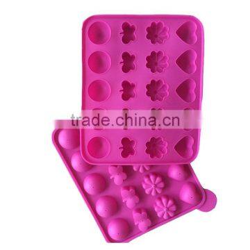 4 Different Shape Cake Assorted Shapes Silicone Cake Pop Mold Cookie Mold Random Color photo-3