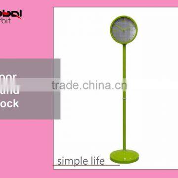 Home Decoration Modern Floor Clock, Colorful Metal Floor Stand Clock photo-5