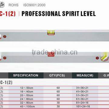 ABS Two Bubbles Level 2 Vials Aluminum Hand Tools Spirit Level photo-2